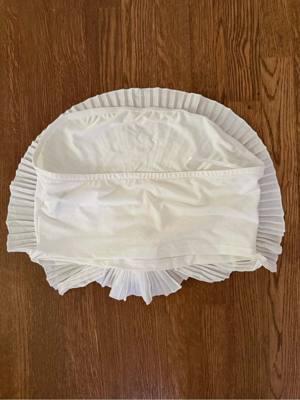 White Pleated Women’s Top - Picture 3 of 3